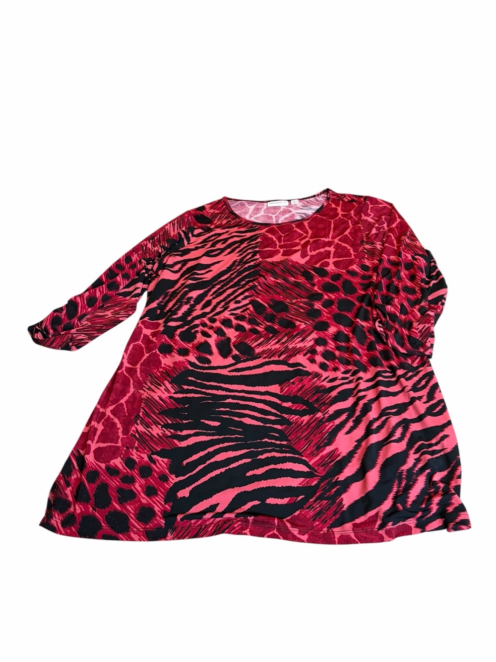 SUSAN GRAVER animal print blouse